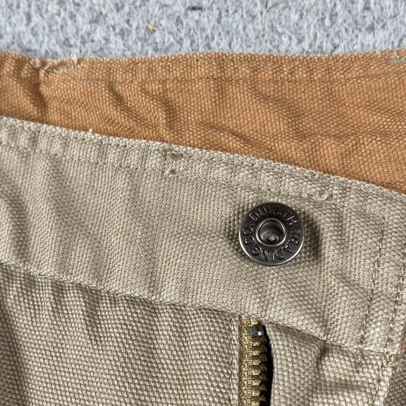 Duluth Trading Co Cargo Heavy Pants Men's 37x32 Tan Utility Workwear Rugged - Picture 3 of 10